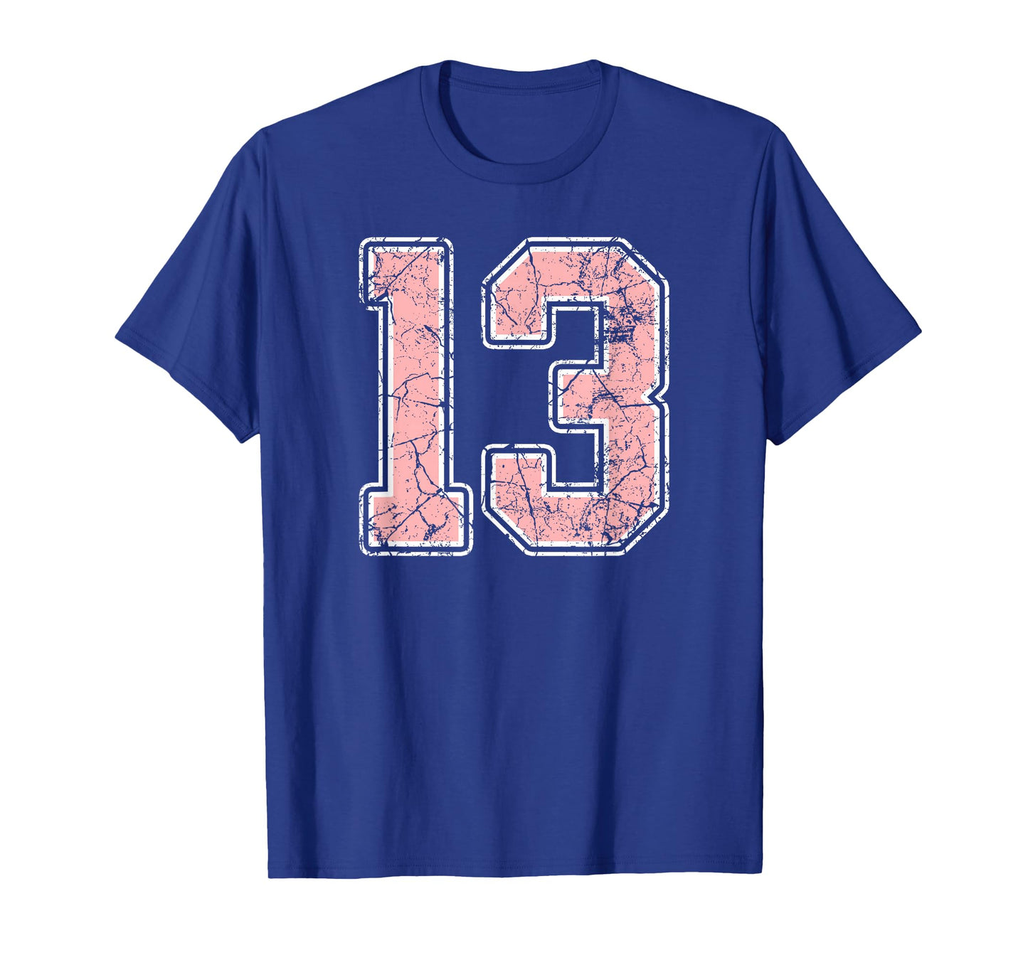 Pink and White Number 13 Jersey Player Uniform #13 Fan T-Shirt