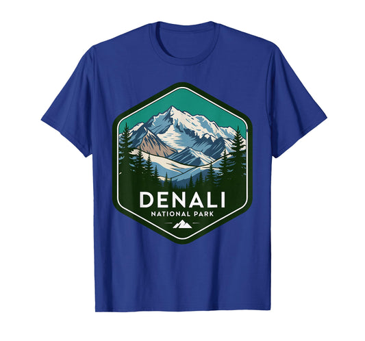 Bear Bison Hiking Camping Alaska National Park Denali T-Shirt