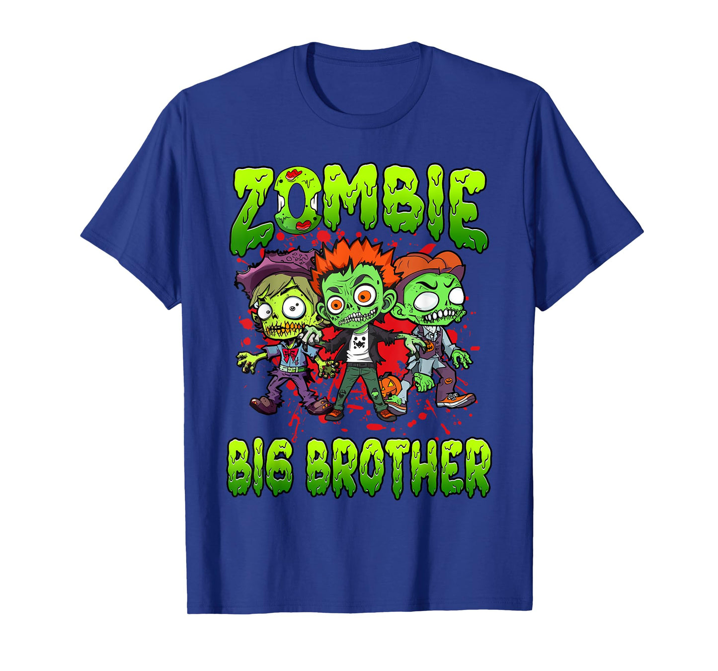 Zombie Big Brother Halloween Costume Family Matching T-Shirt