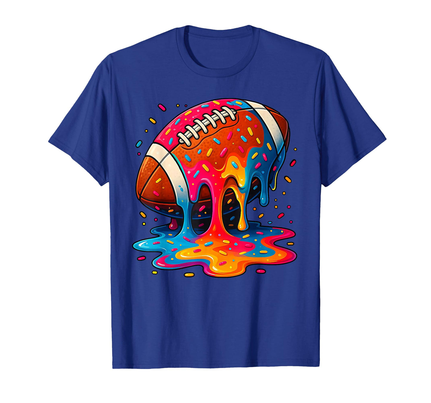 Football Drip Boys Football Ice Cream Sprinkle Respect Drip T-Shirt
