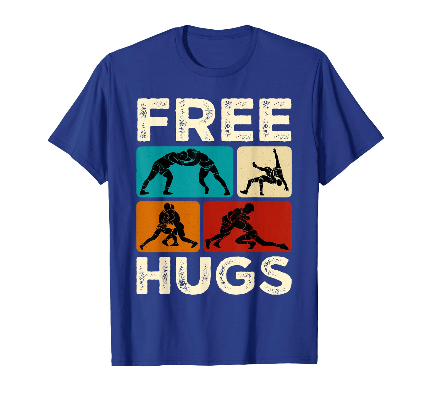 Hugs Funny Wrestling Humor Wrestler Wrestle Men Women Boys T-Shirt