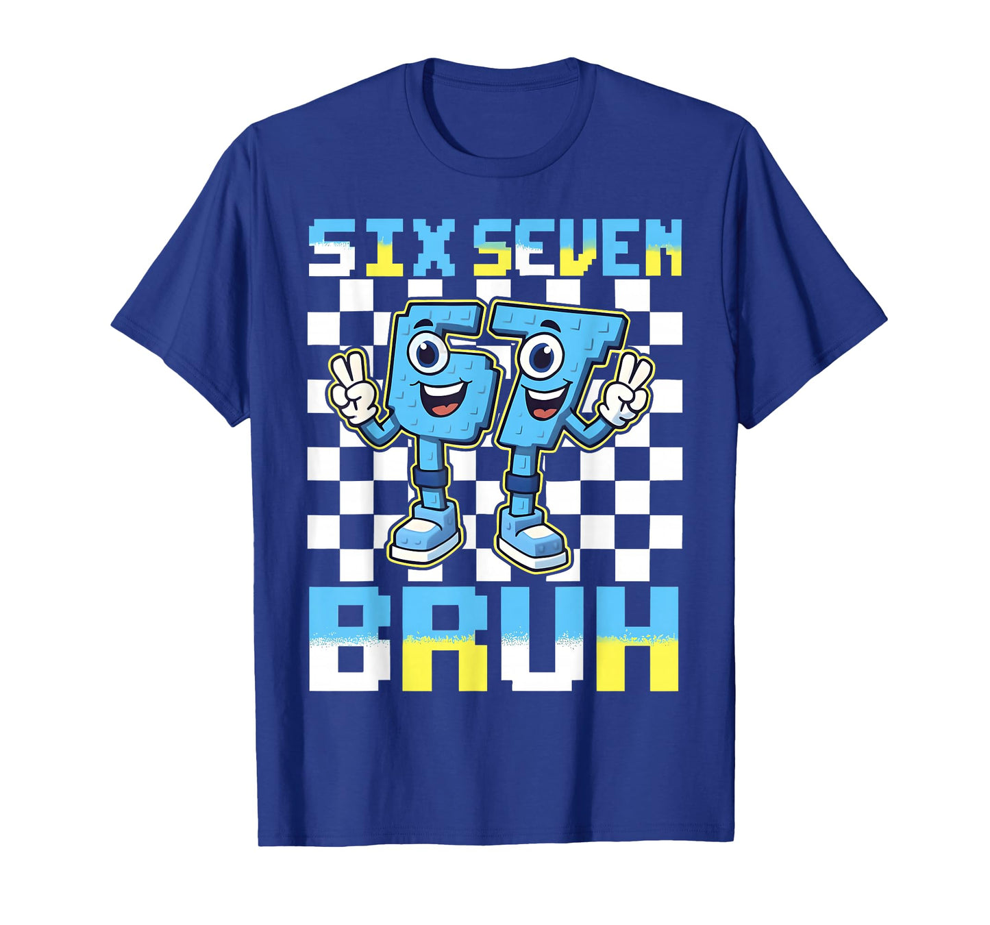 Cute Six Seven 67 Brainrot Bruh Gift for Men Boys Kids Youth T-Shirt