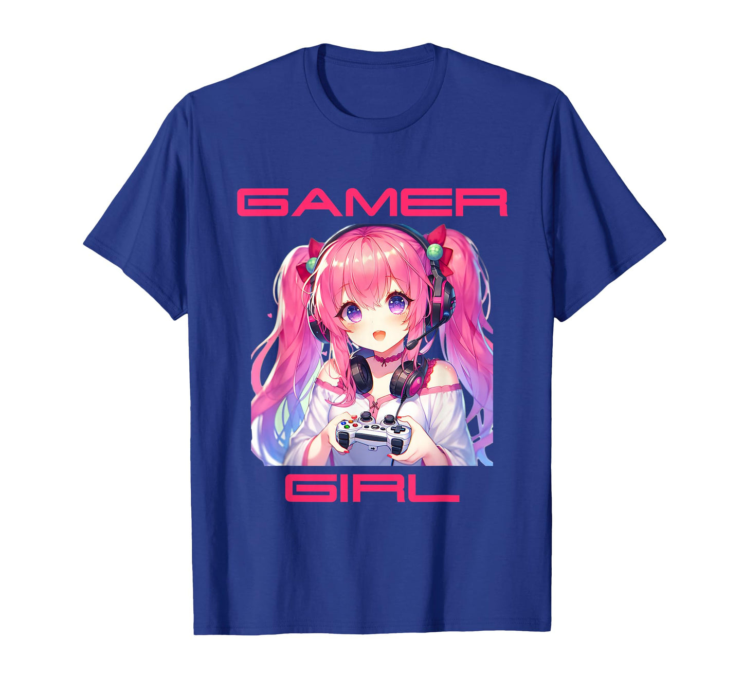 Gamer Girl Anime Birthday Gaming Graphic Teen Girls Women T-Shirt