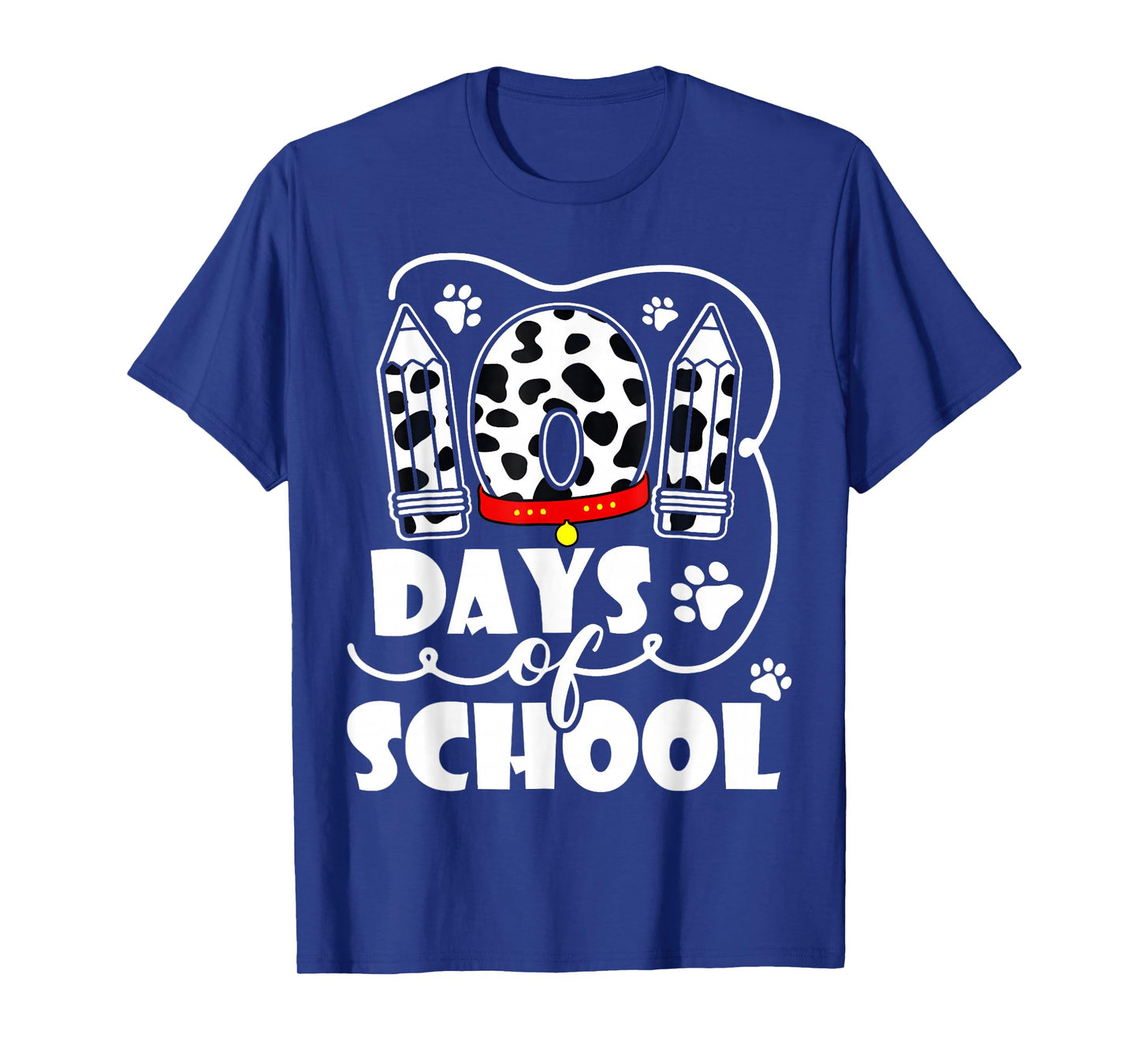 100 Days of School Dalmatian Dog Kids 100 Days Smarter T-Shirt