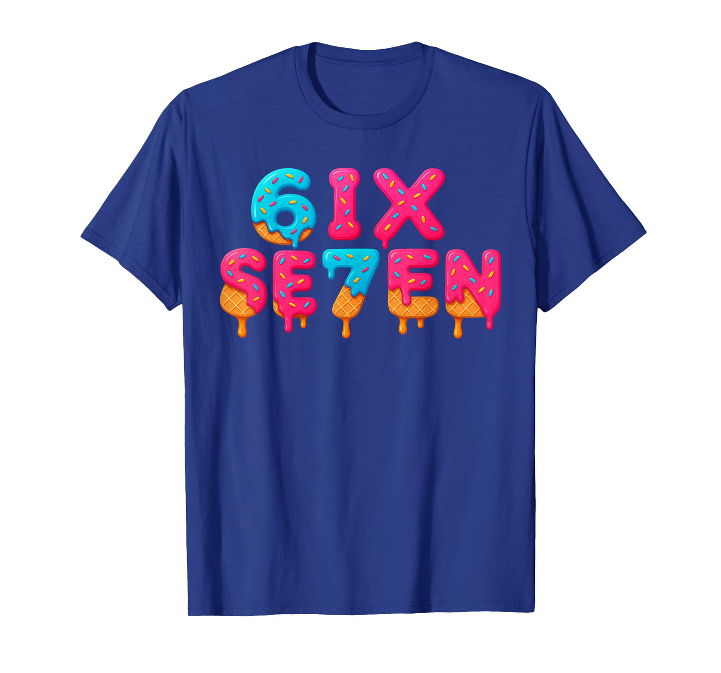 Funny Six Seven 6 7 Meme Design T-Shirt
