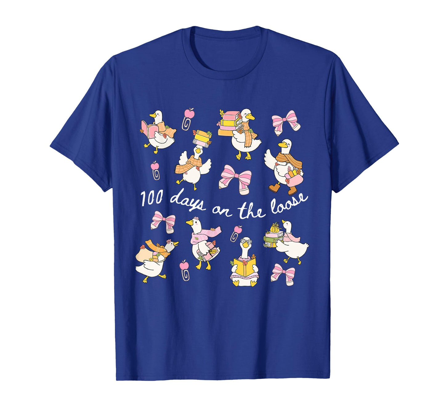 100 Days On The Loose Goose 100th Day School Back to School T-Shirt