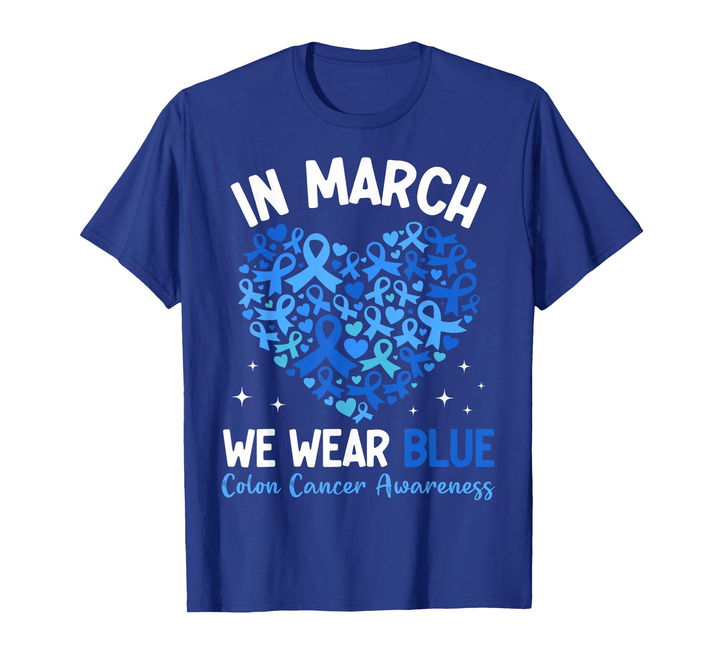 Colorectal Colon Cancer Awareness Blue Ribbon Colonoscopy T-Shirt