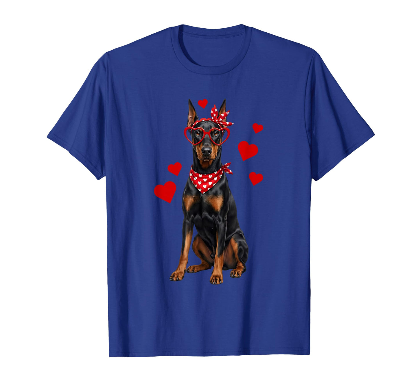 Doberman Pinscher Valentines Day Dog Lover Heart T-Shirt