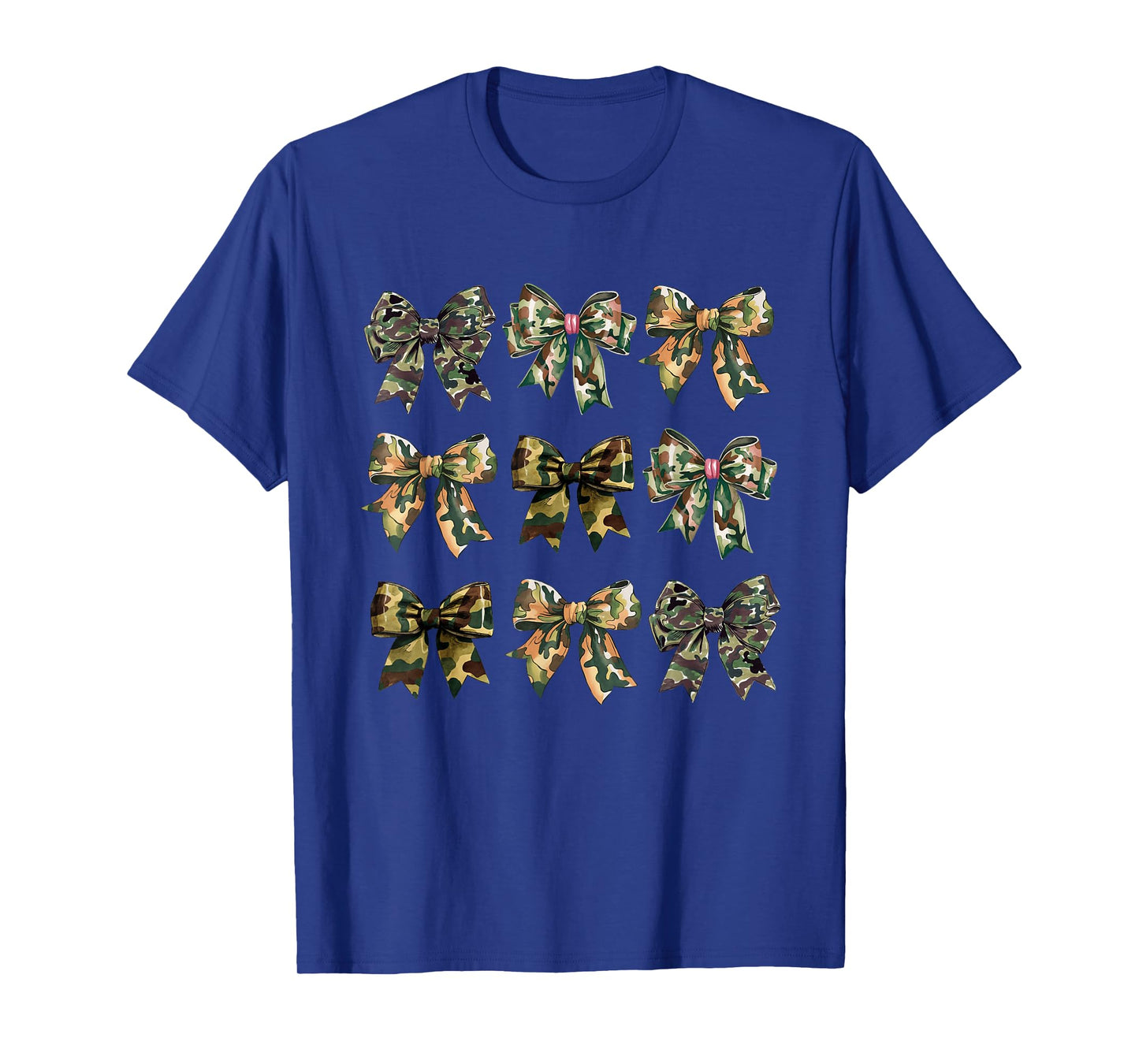 Camouflage Camo Bow Girls Camo Coquette Bow Hunting Women T-Shirt
