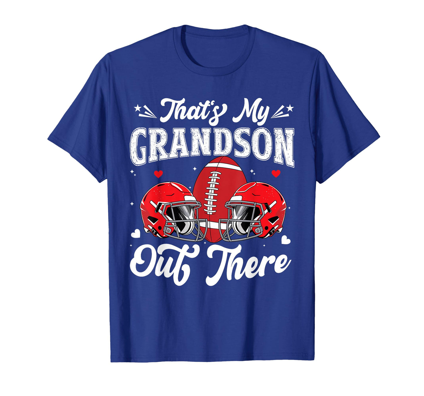 That's My Grandson Out There Football Grandma Grandpa Funny T-Shirt