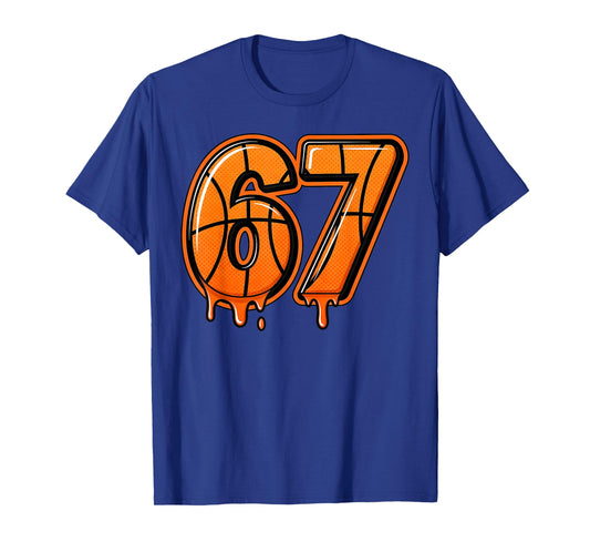 Six Seven Basketball Viral Gen Alpha Meme 67 Sports 6 7 T-Shirt