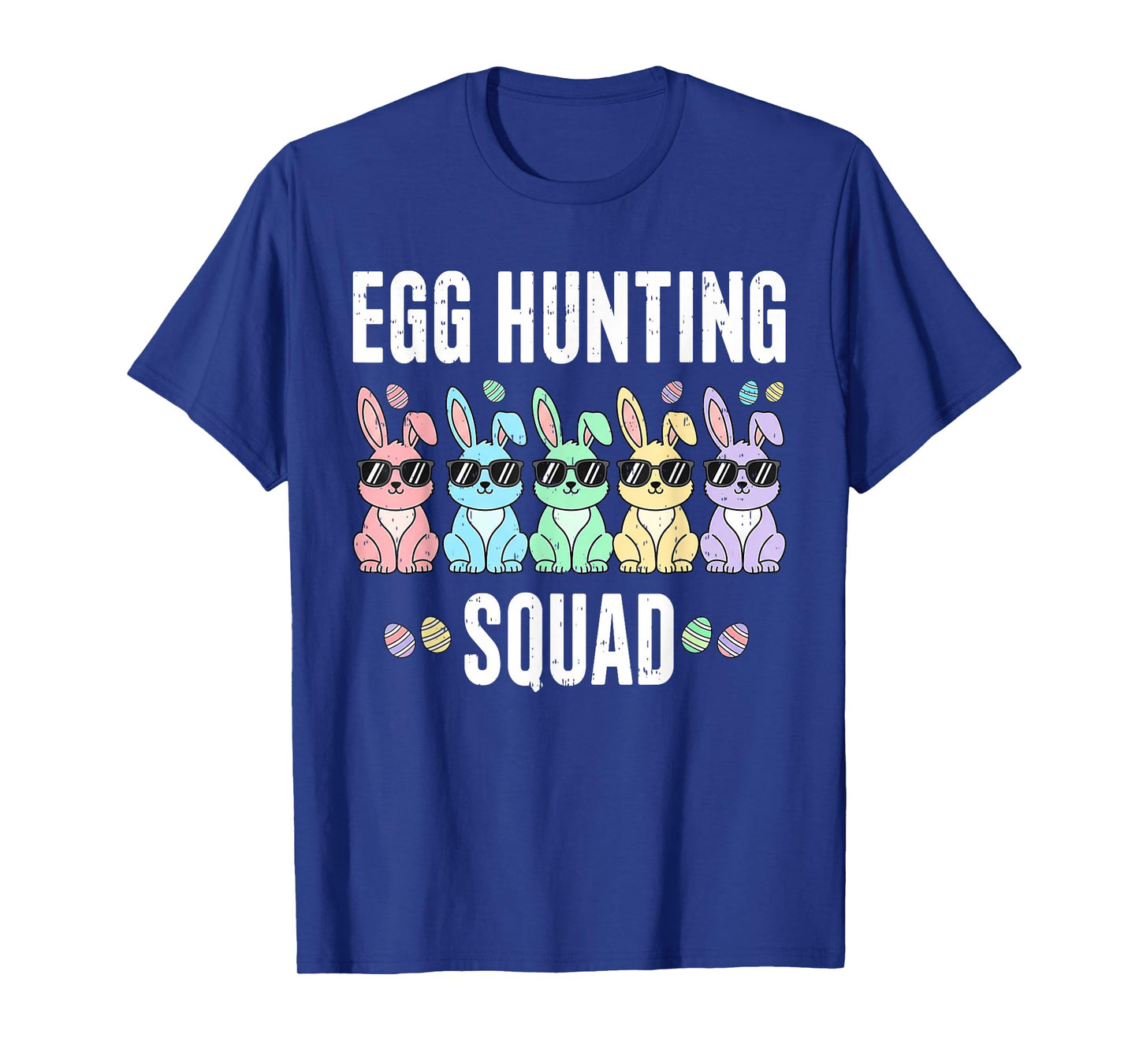 Happy Easter Day Bunny Boys Girls Easter Eggs Squad Matching T-Shirt