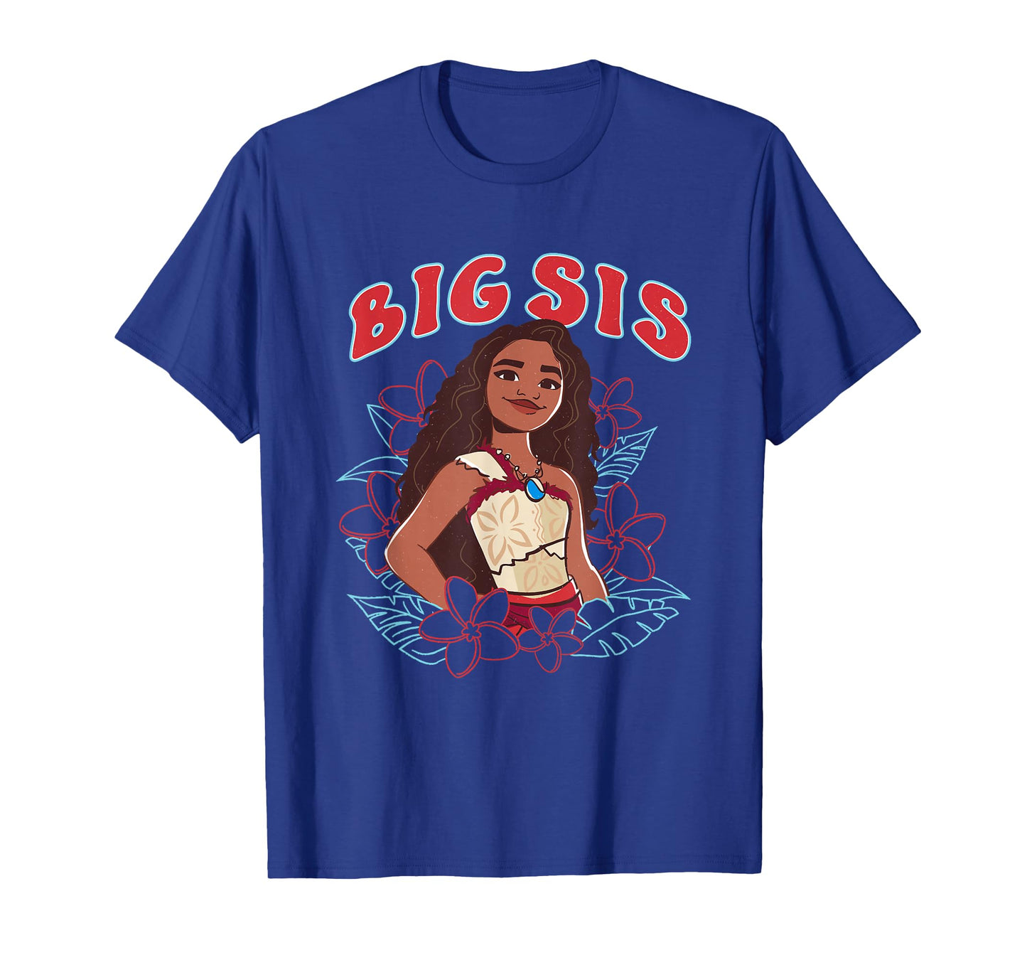 Disney Moana 2 Big Sis Oceania Floral Princess T-Shirt