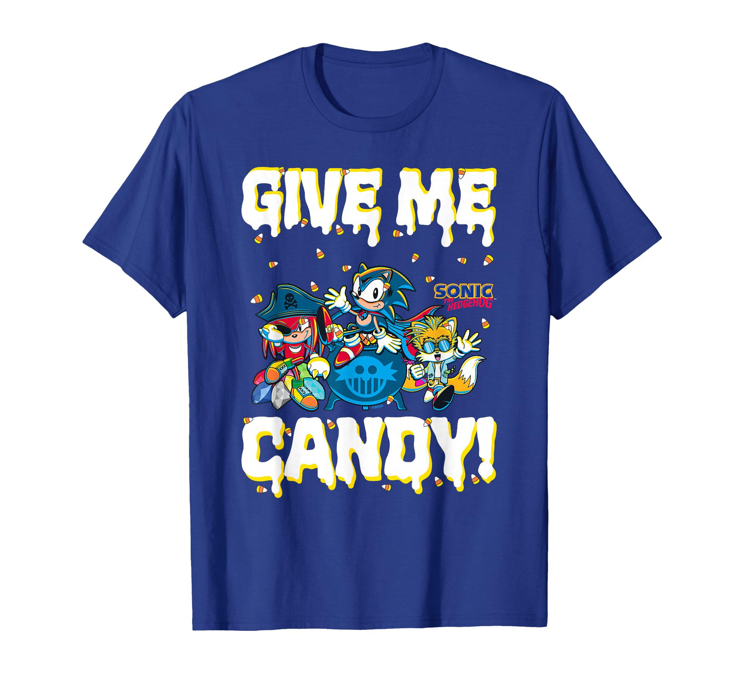 Sonic The Hedgehog Halloween Give Me Candy Costumed Pals T-Shirt