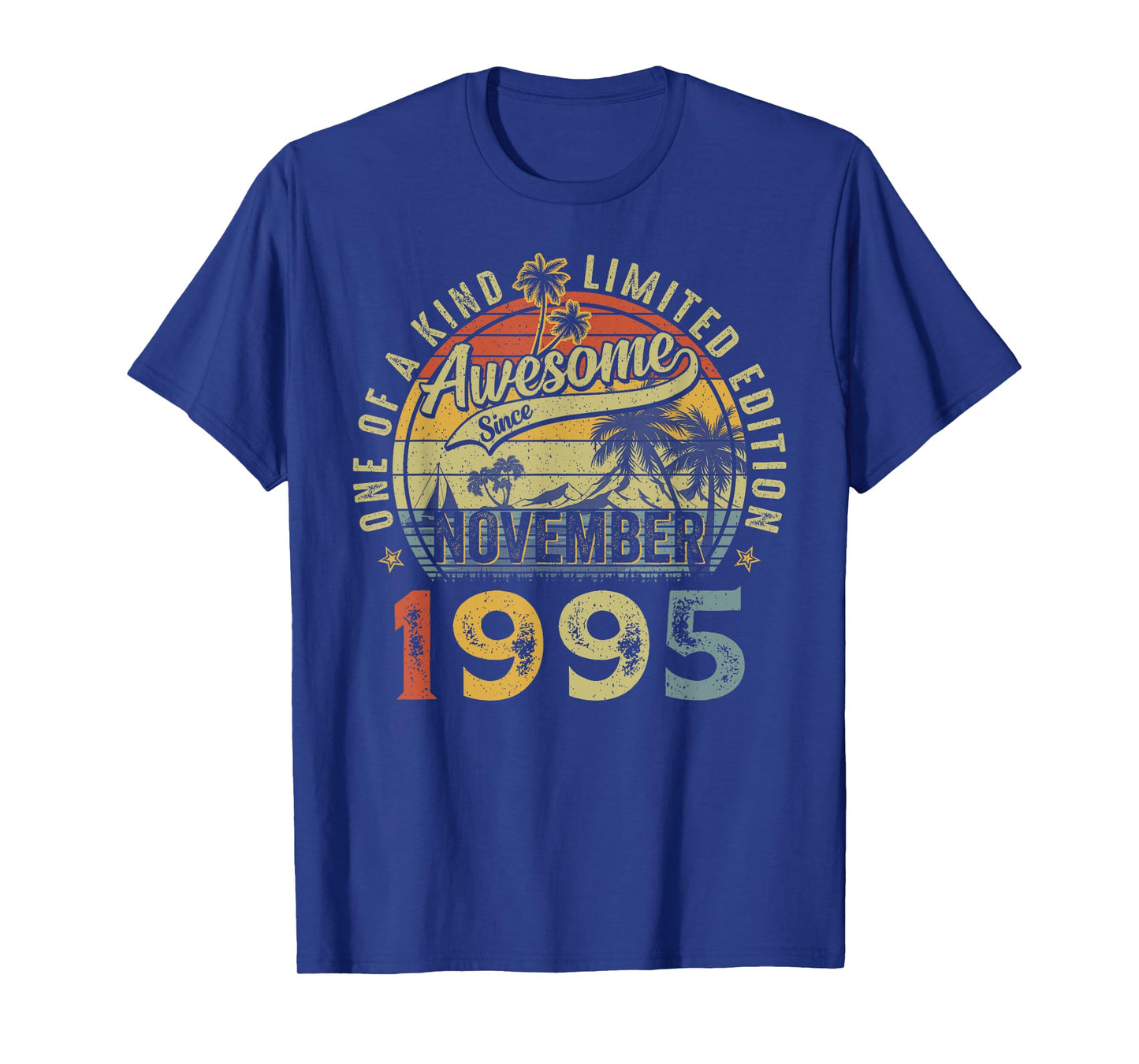 Awesome Since November 1995 Vintage Retro 30th Birthday Men T-Shirt