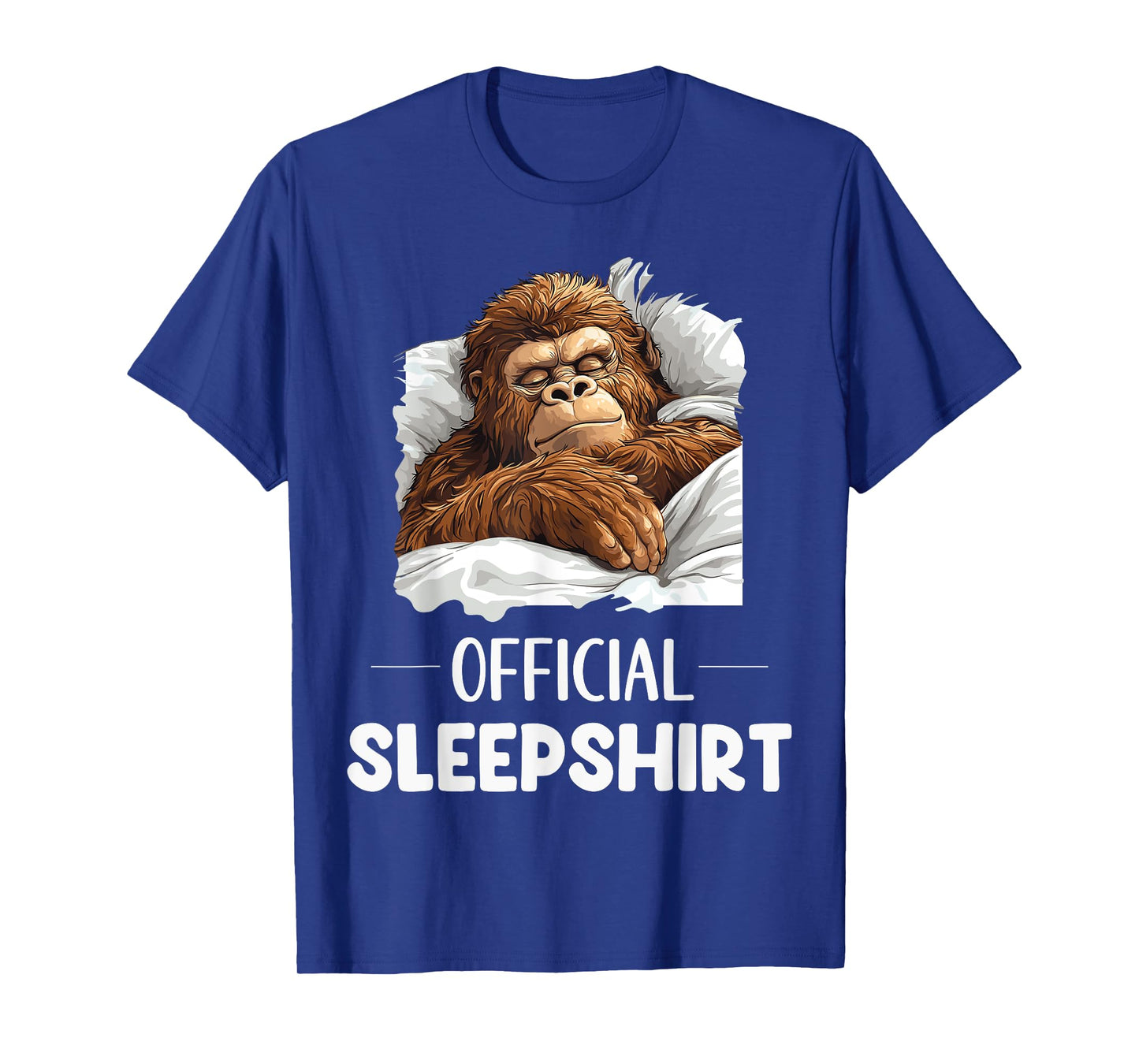Official Sleepshirt Sleeping Bigfoot Sasquatch Lovers Pajama T-Shirt