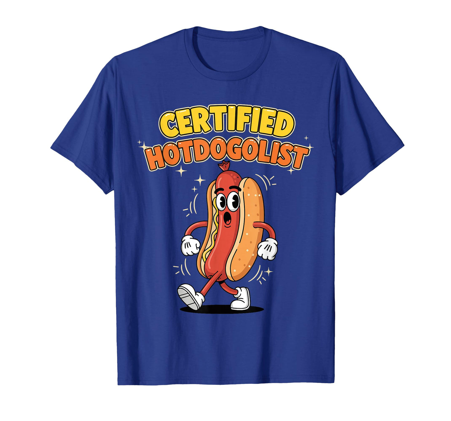 Funny Hot Dog Costume Shirt for Men, Certified Hotdogolist T-Shirt