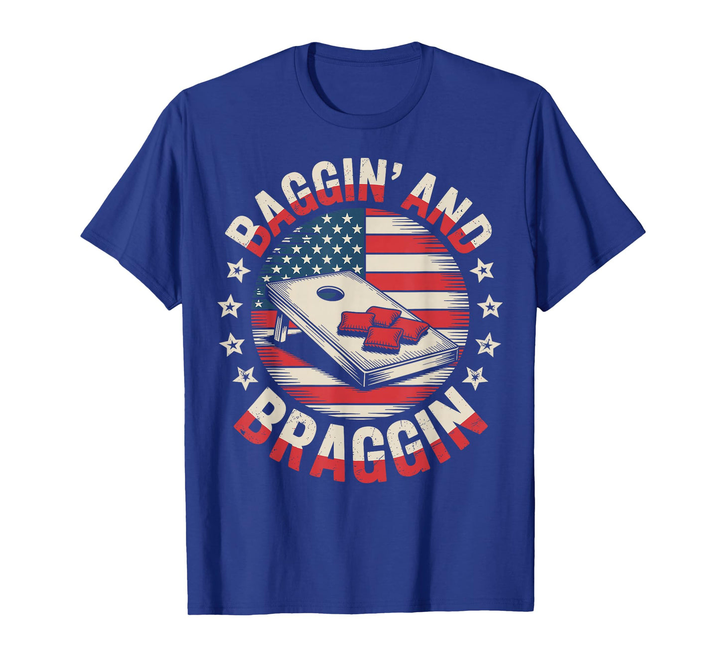 Cornhole Team Champion Bean Bag Baggin' and Braggin T-Shirt