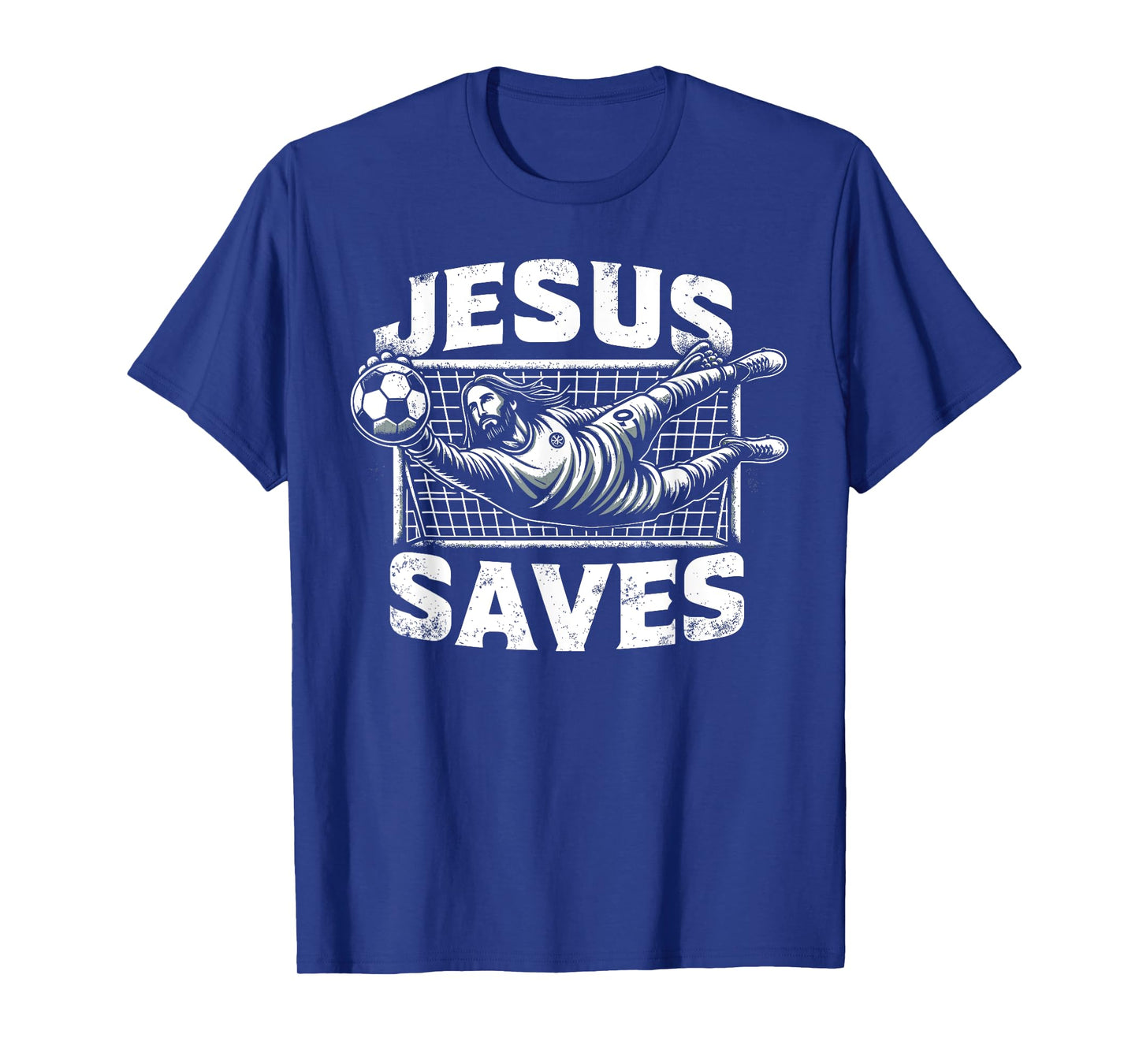 Vintage Jesus Saves Soccer Goalie T-Shirt