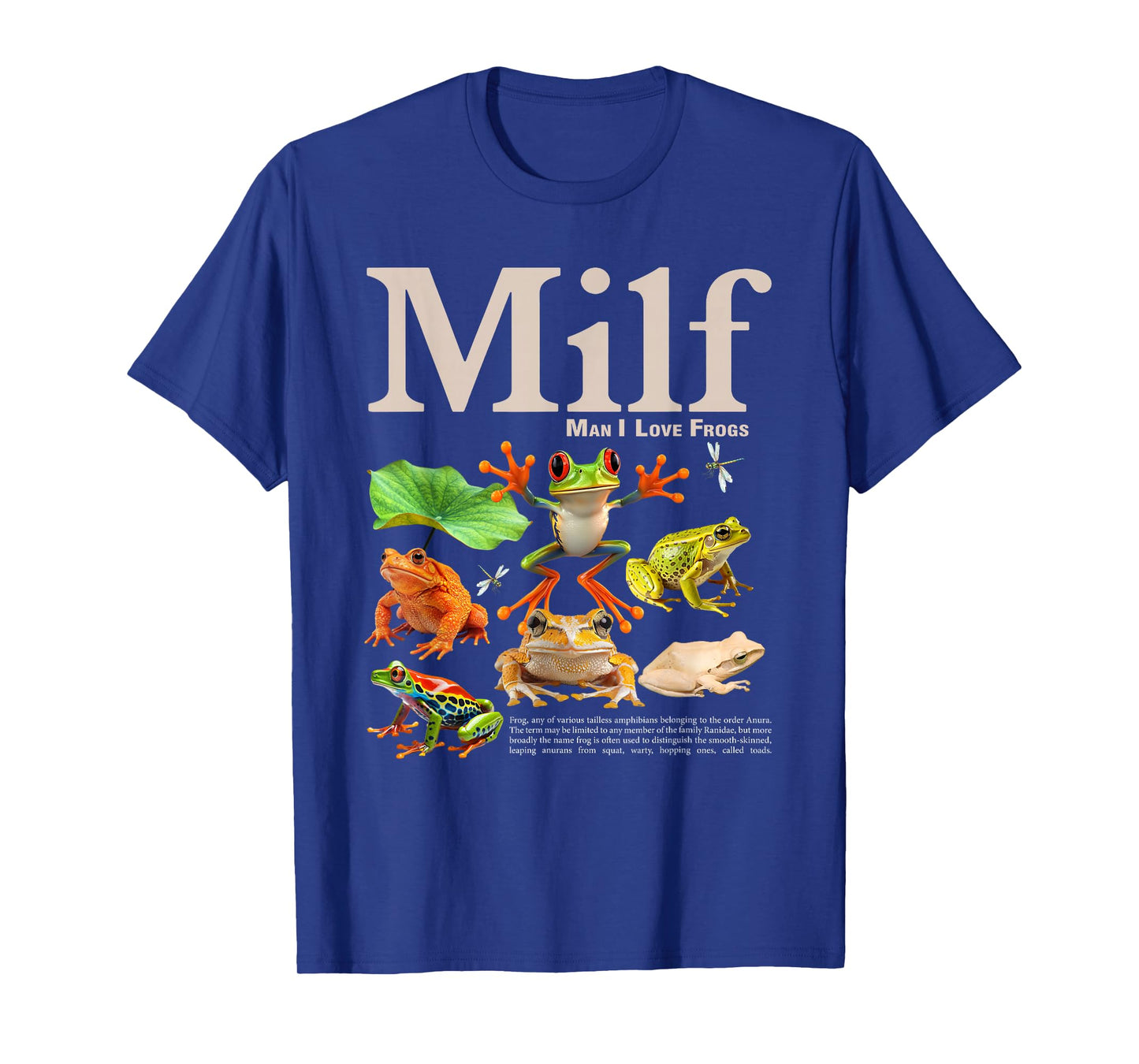 MILF Man I Love Frogs Funny Saying Men Women T-Shirt