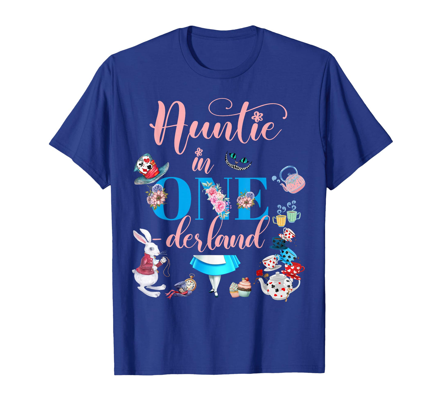 Alice in ONEderland Family Auntie Of The Birthday Girl T-Shirt