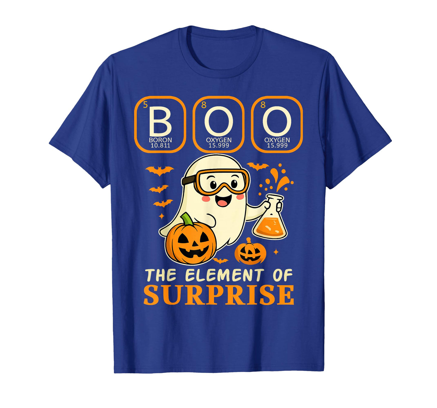 Chemistry Boo The Element of Surprise Cute Chemist Halloween T-Shirt