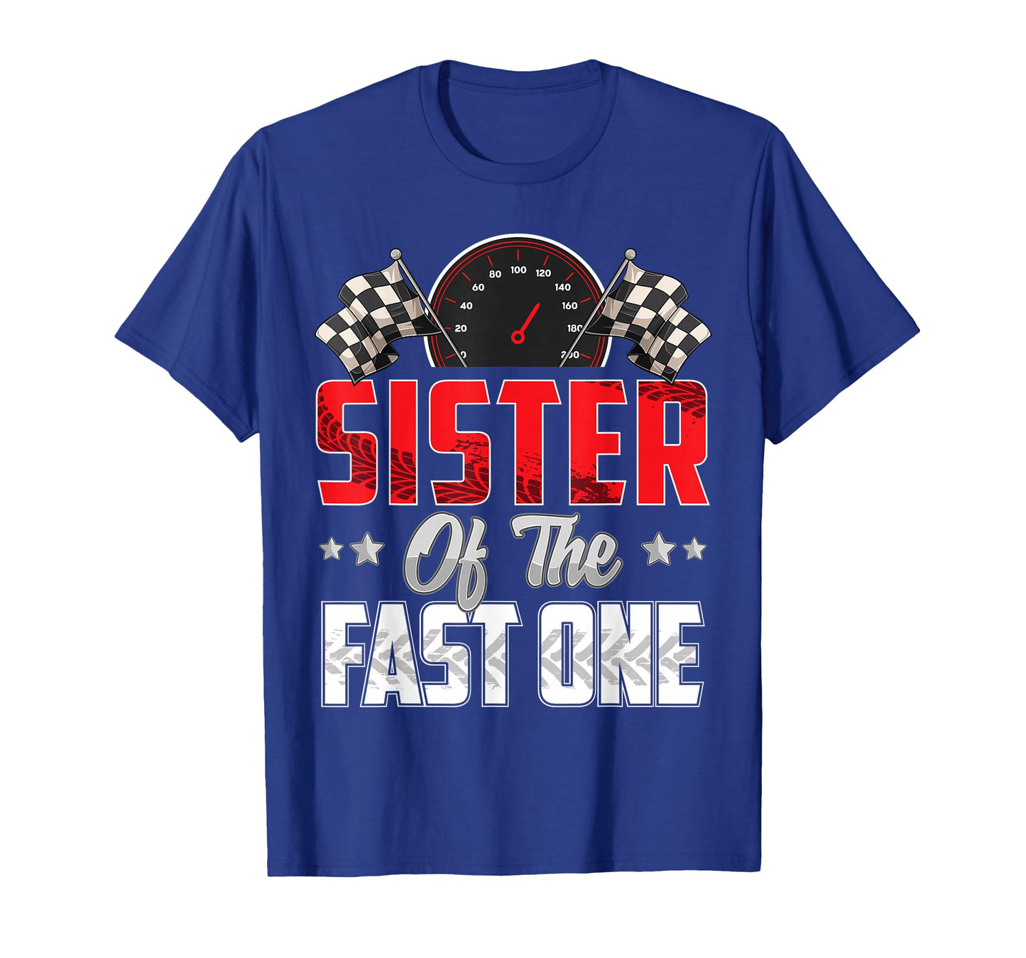 1 year old racing car fast one birthday 1st Family Sister T-Shirt