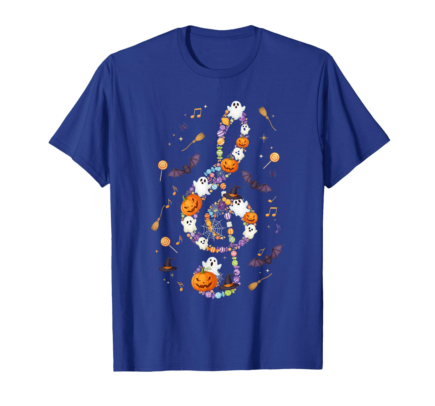 Music Note Symbol Halloween For Music Teacher Musicians T-Shirt