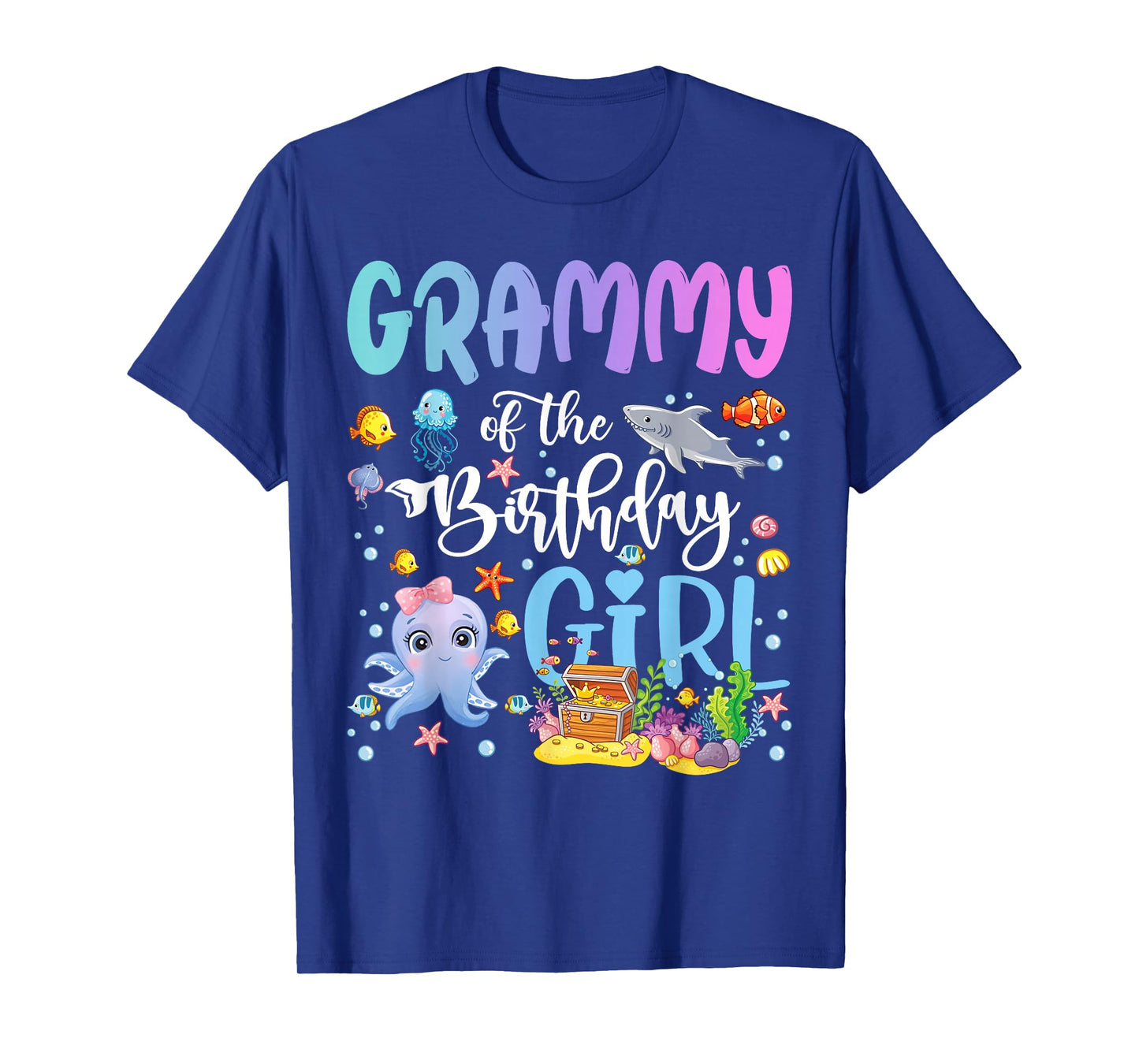 Grammy of The Birthday Girl Sea Fish Ocean Aquarium T-Shirt