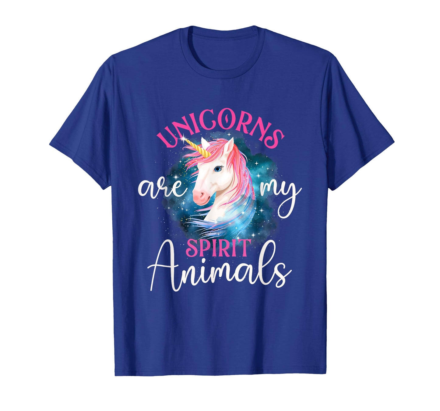 Unicorns Are My Spirit Animals - Rainbow Unicorn T-Shirt