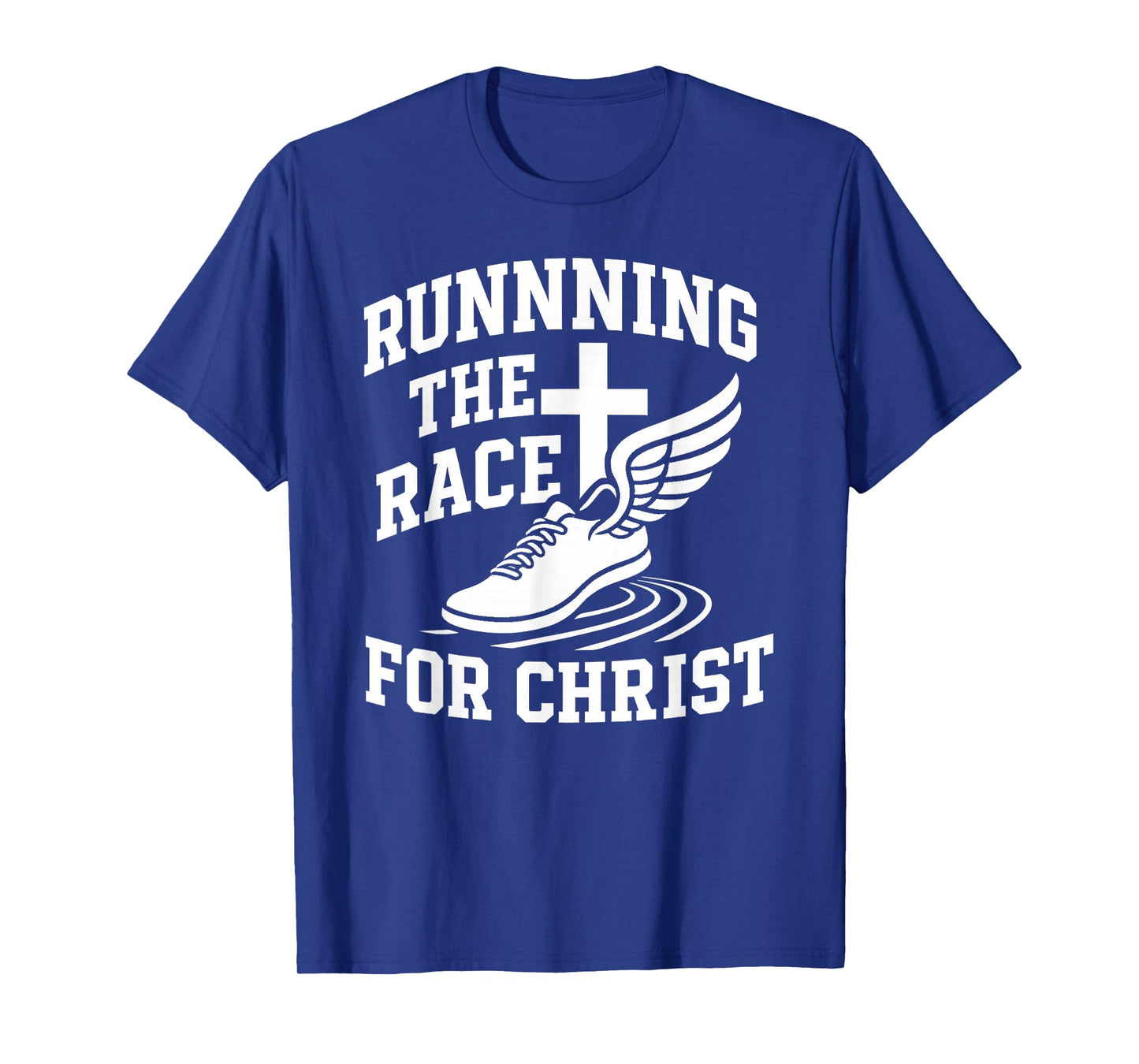 Running Race for Christ Collegiate Track T-Shirt