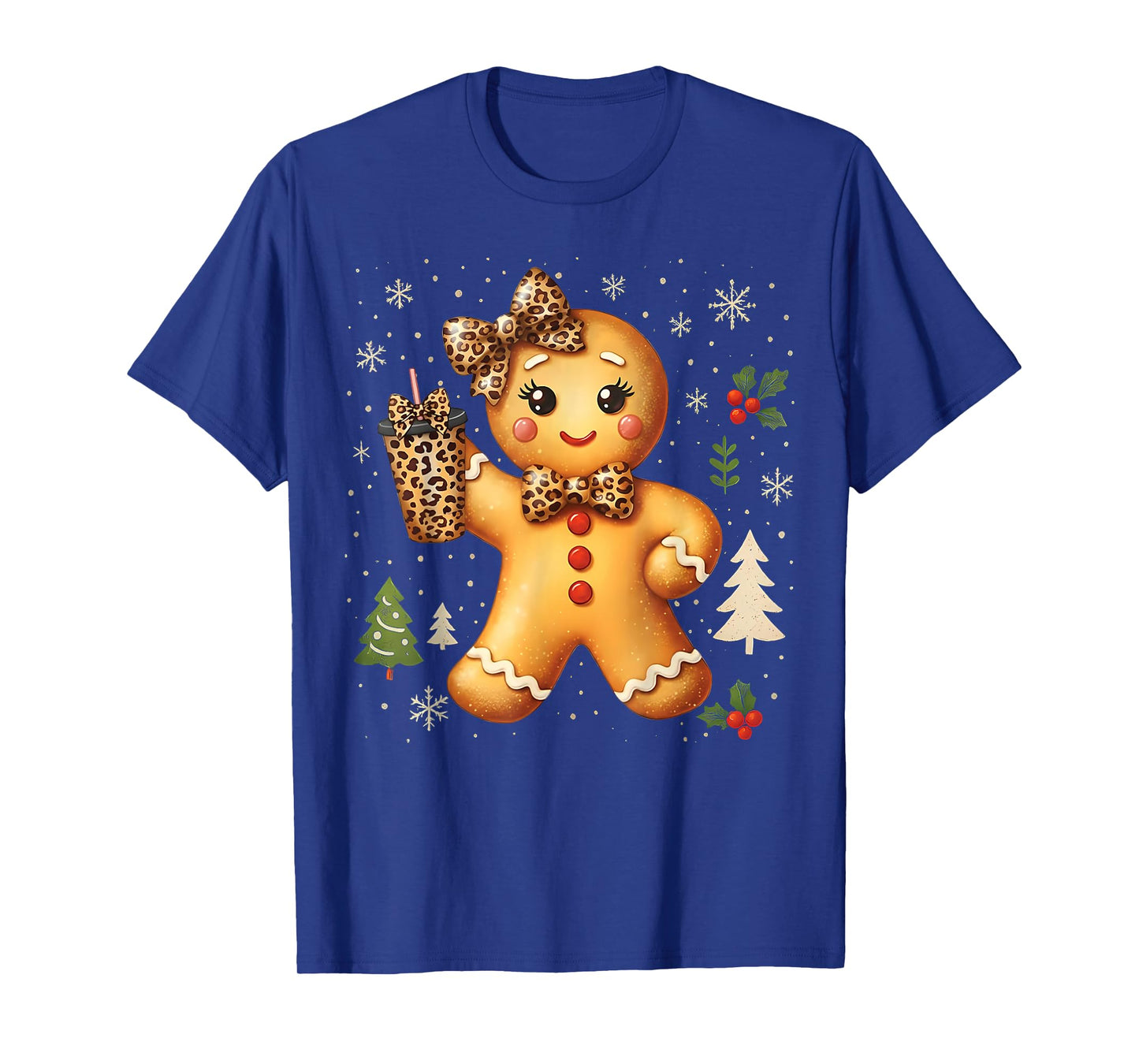 Cute Gingerbread Christmas Snow Xmas Gifts for Men Women Kid T-Shirt