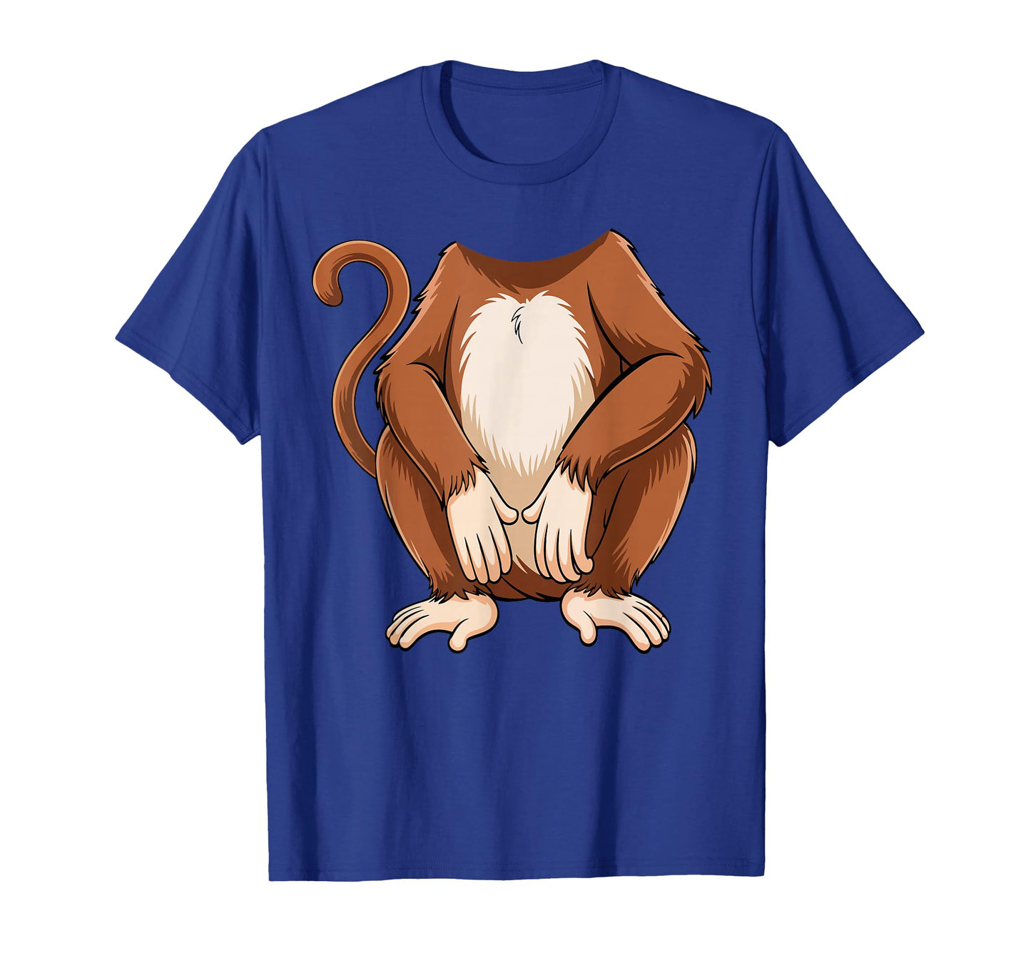 Monkey Shirt Adult Kids Men Women Brown Monkey Costume T-Shirt