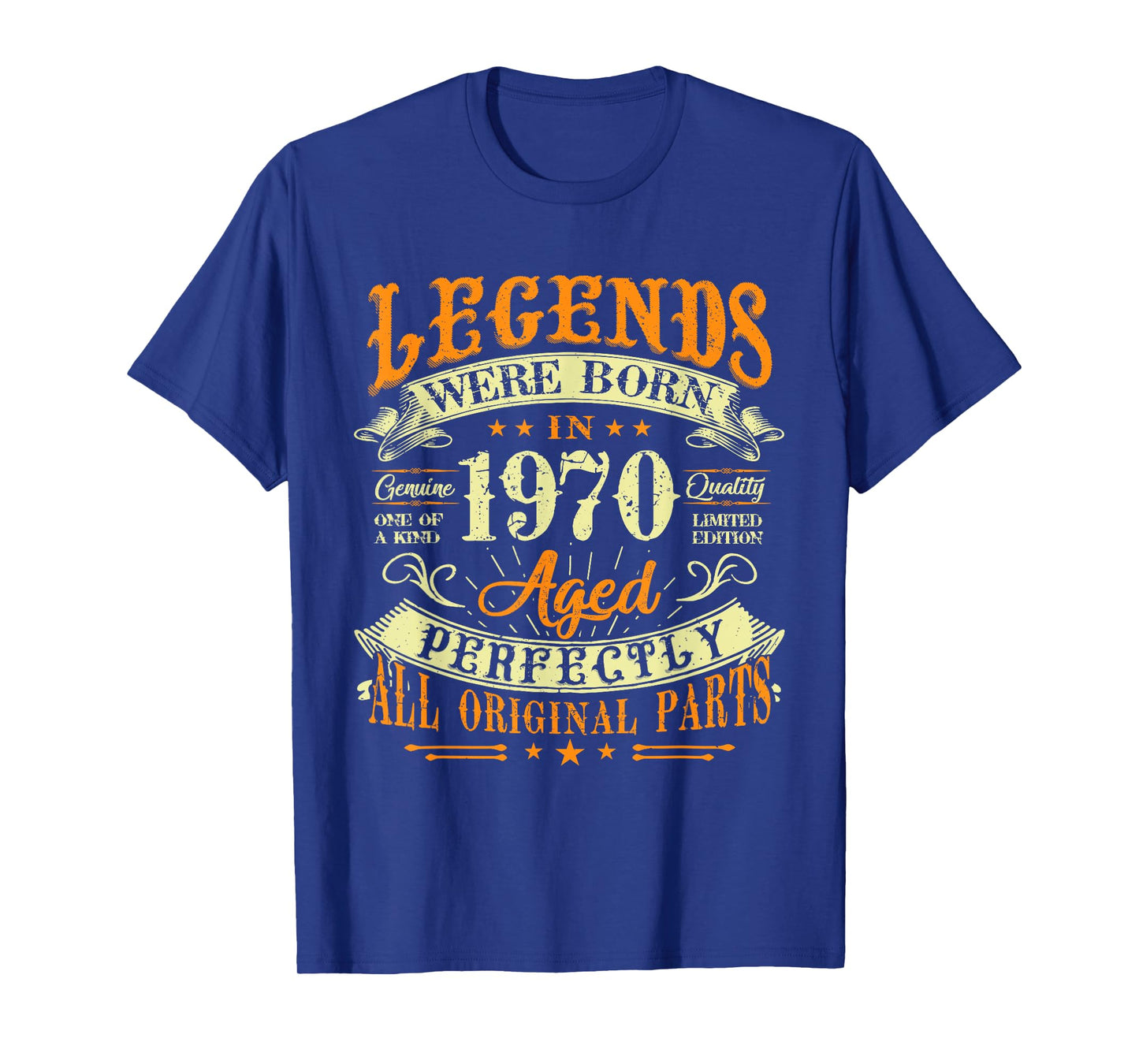 55th Birthday Vintage Legends Born In 1970 55 Years Old T-Shirt