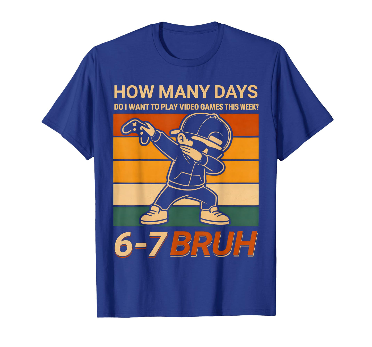 Funny 67 Gamer 6 7 Meme Six Seven Numbers Gaming Boys Kids T-Shirt