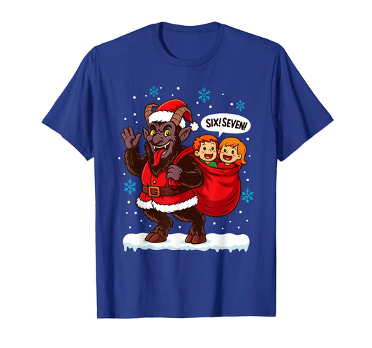 Six Seven Krampus Men Women Kids Ugly Christmas T-Shirt