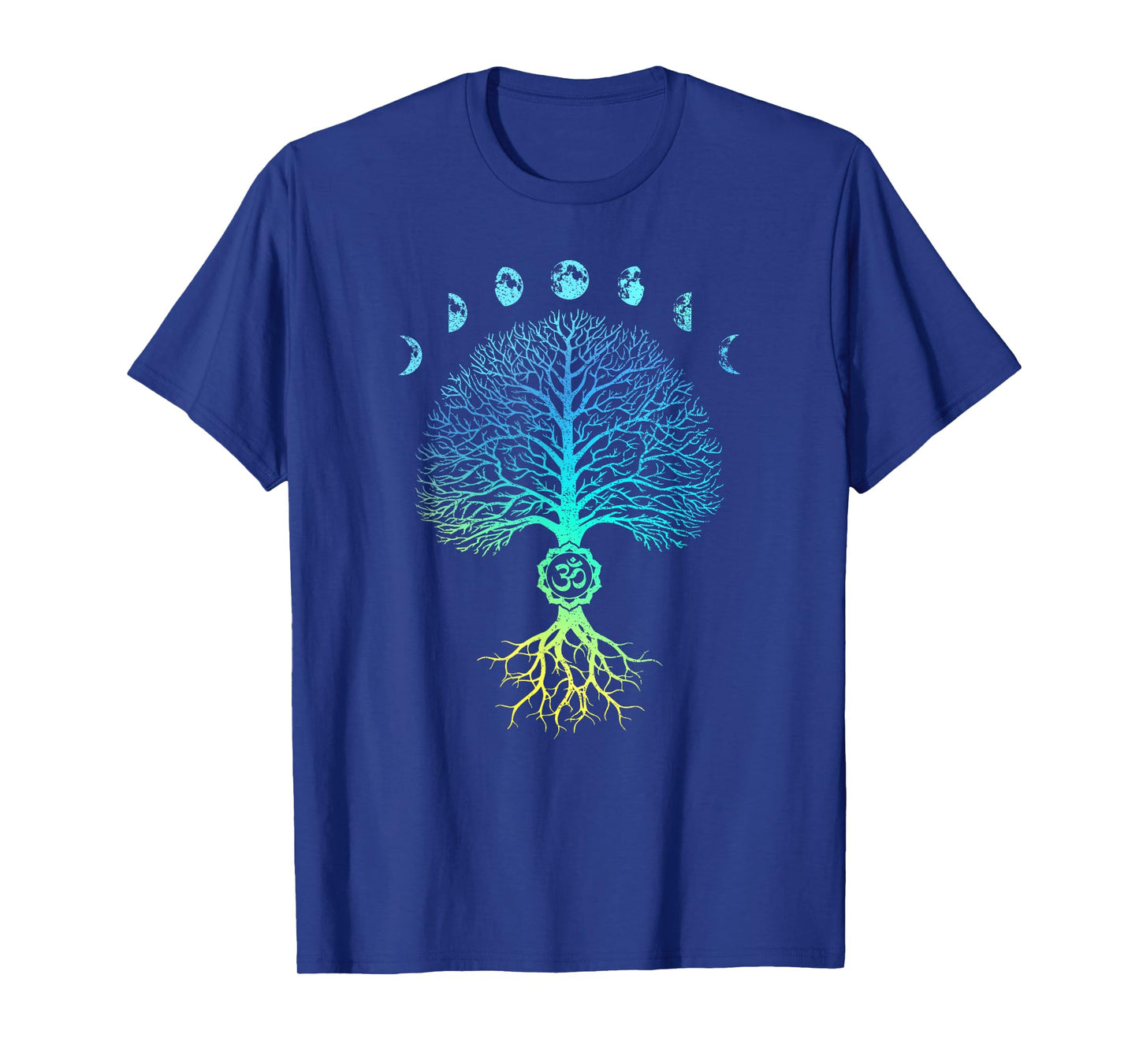 Tree of Life Phases of the Moon Om Chakra Yoga Gift T-Shirt