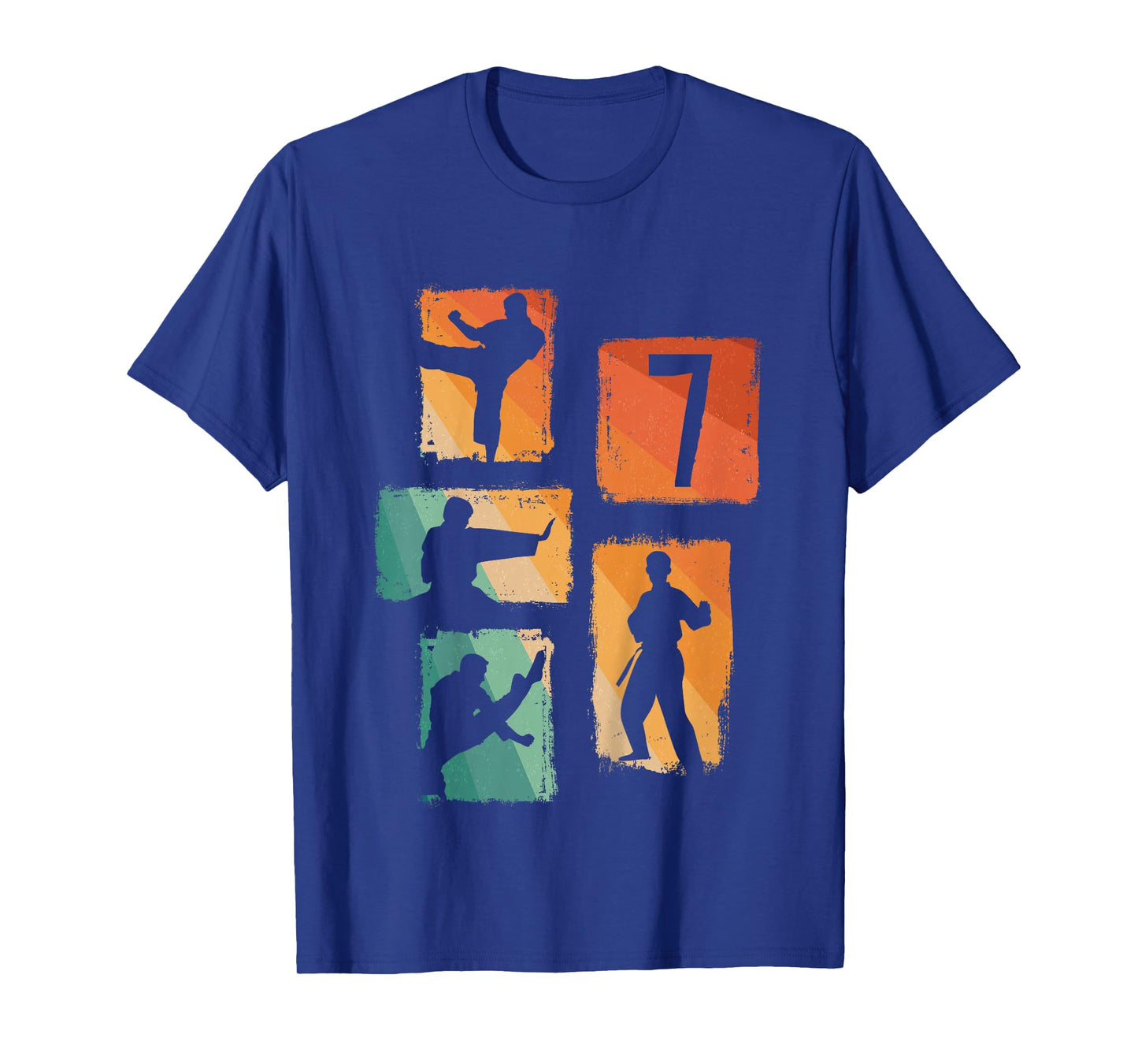 7th Birthday Karate Taekwondo 7 Years Old Boy Martial Arts T-Shirt
