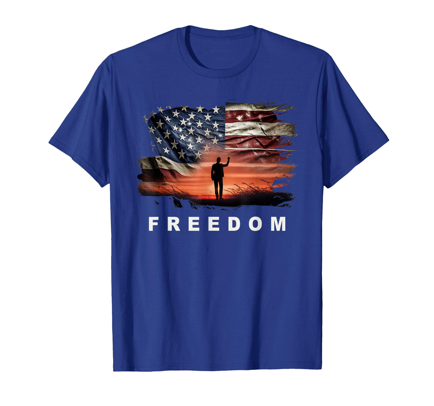 Freedom – Faith Conservative Flag USA Graphic T-Shirt