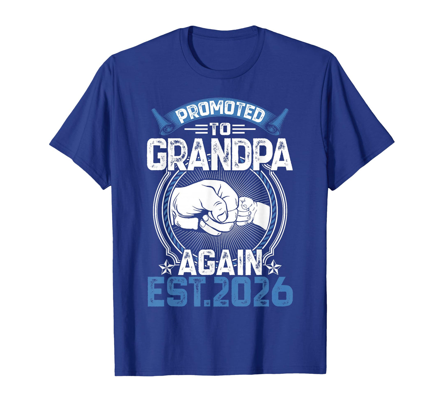 Retro Promoted to Grandpa 2026 Again Soon to Be Grandpa T-Shirt