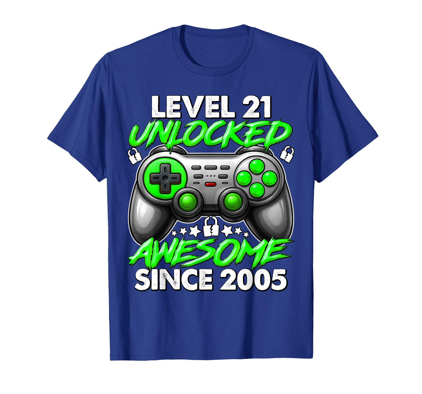 Level 21 Unlocked 21 Year Old Gifts Boys 21st Birthday Boy T-Shirt