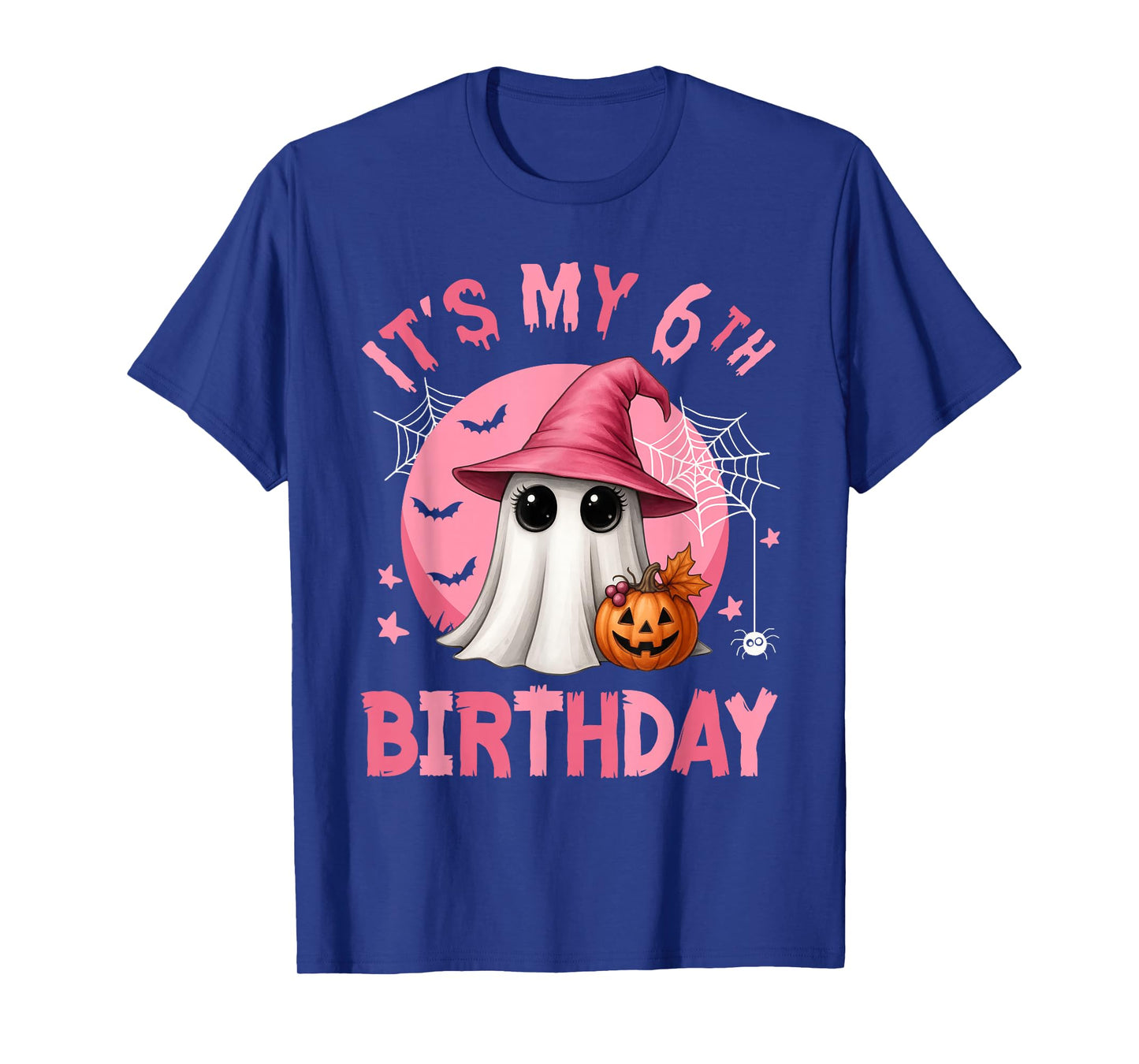 It's My 6th Birthday Ghoul Cute Ghost I'm 6 Years Old Kids T-Shirt