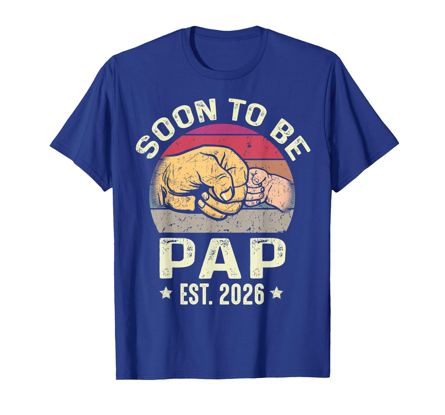 Soon to Be Pap Est 2026 for New Papa Funny Fathers Day T-Shirt