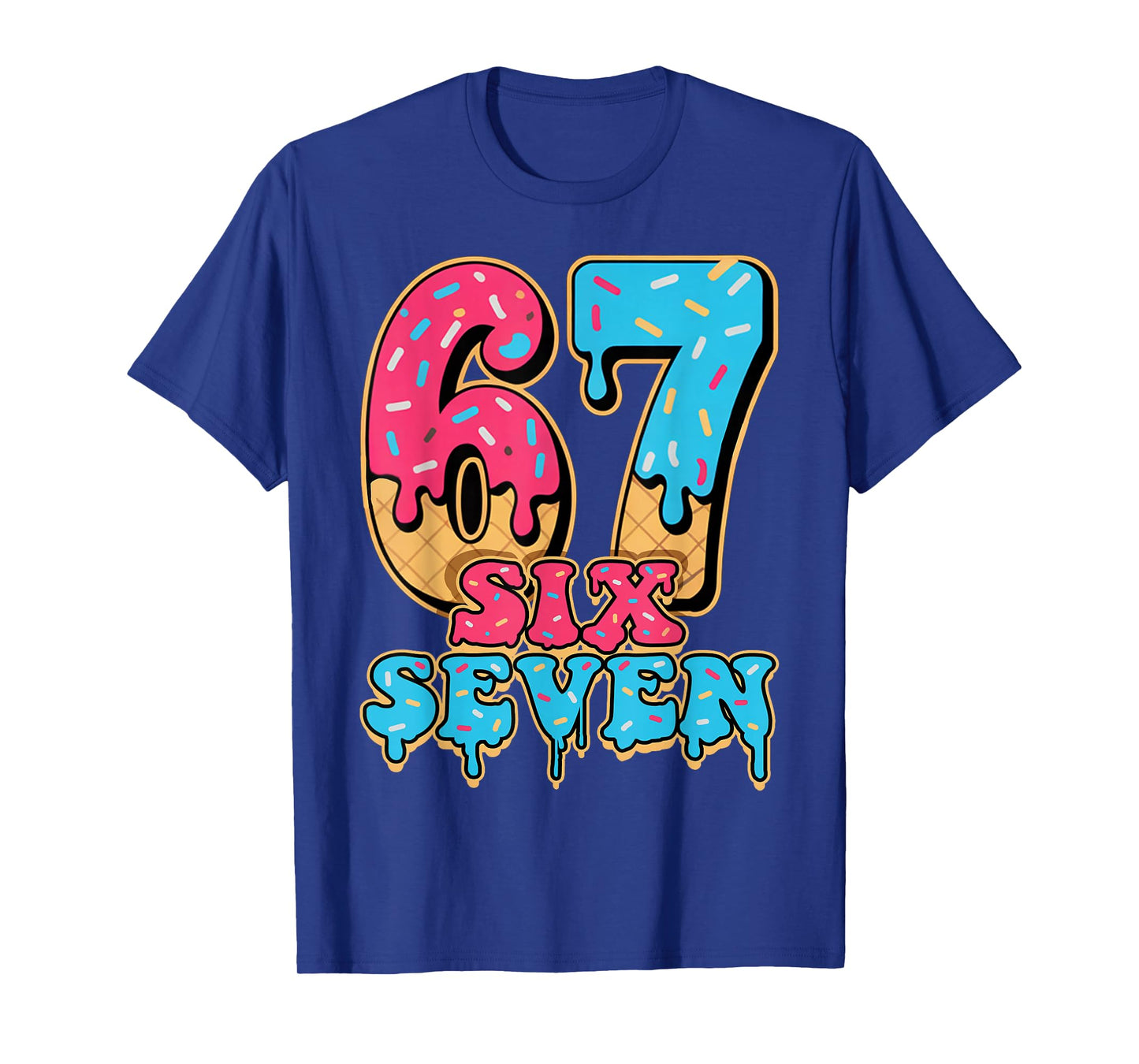 Baseball Drip Number 67 Player Or 67th Birthday T-Shirt