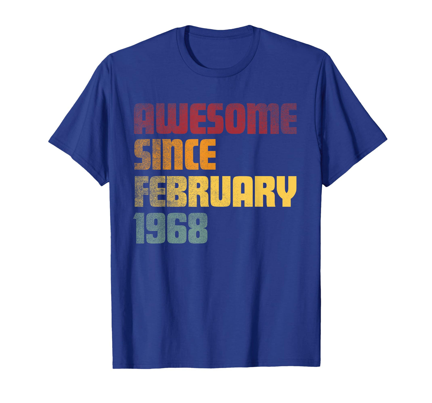 Awesome Since February 1968 58th Birthday - Vintage T-Shirt