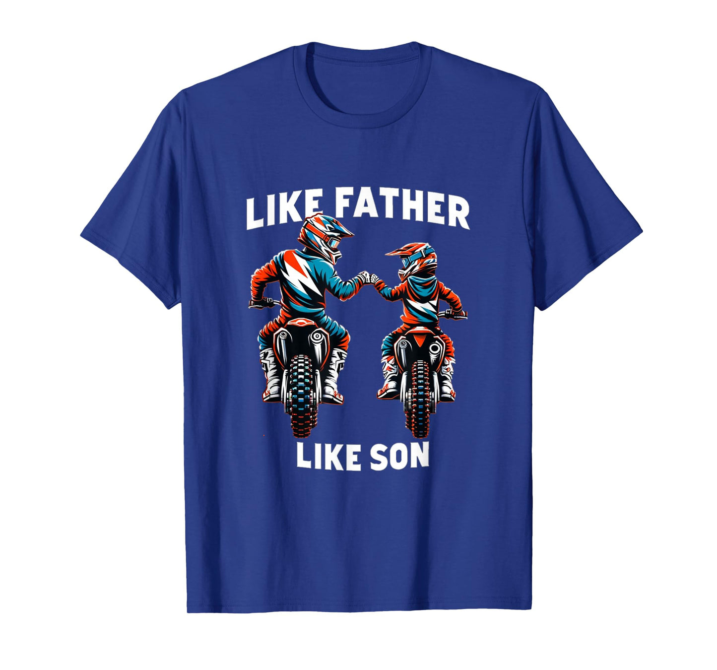 Dirt Bike Family Father Son Motocross Off-Road MX Dad Boys T-Shirt