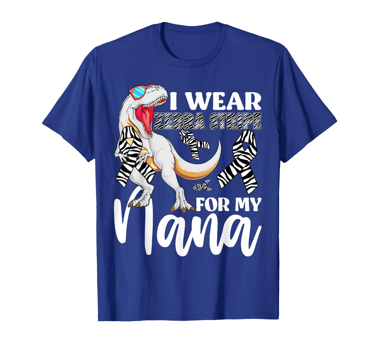 I Wear Zebra Stripe For My Nana Carcinoid Cancer Awareness T-Shirt