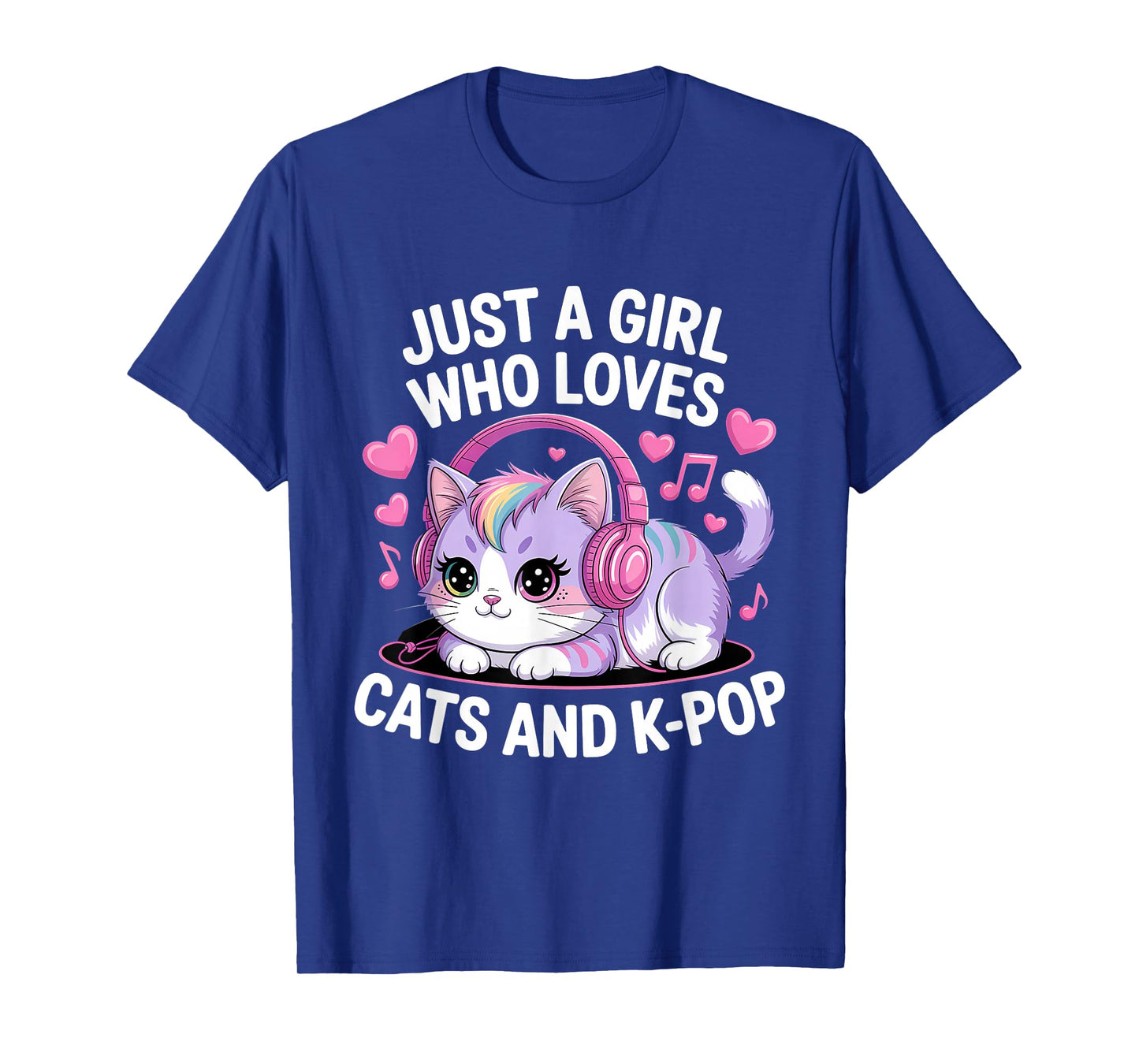 Just A Girl Who Loves Cats and K-Pop Girl K Pop Kawaii Kpop T-Shirt