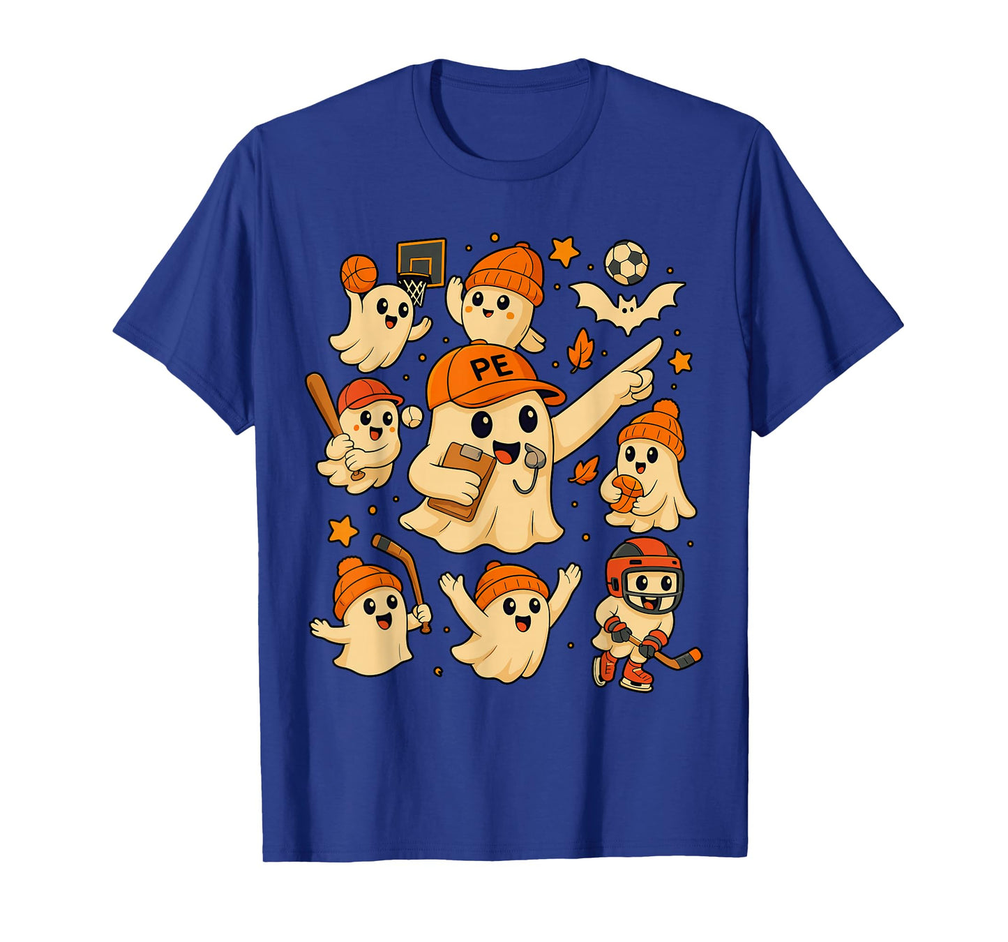 Halloween PE Teacher Costume, Ghost Physical Education T-Shirt