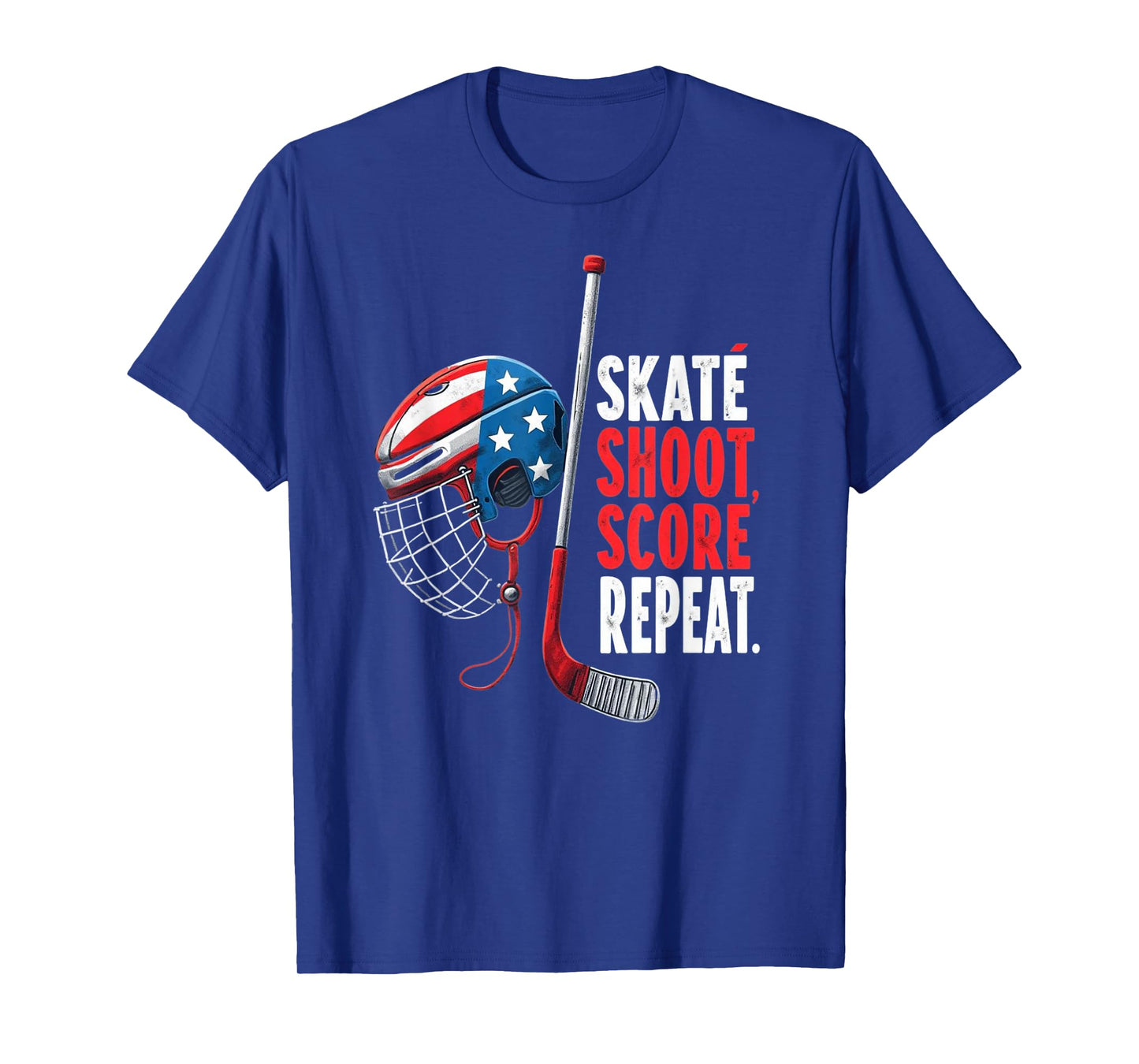 Youth USA Ice Hockey Jersey Ice Boys Hockey Birthday T-Shirt